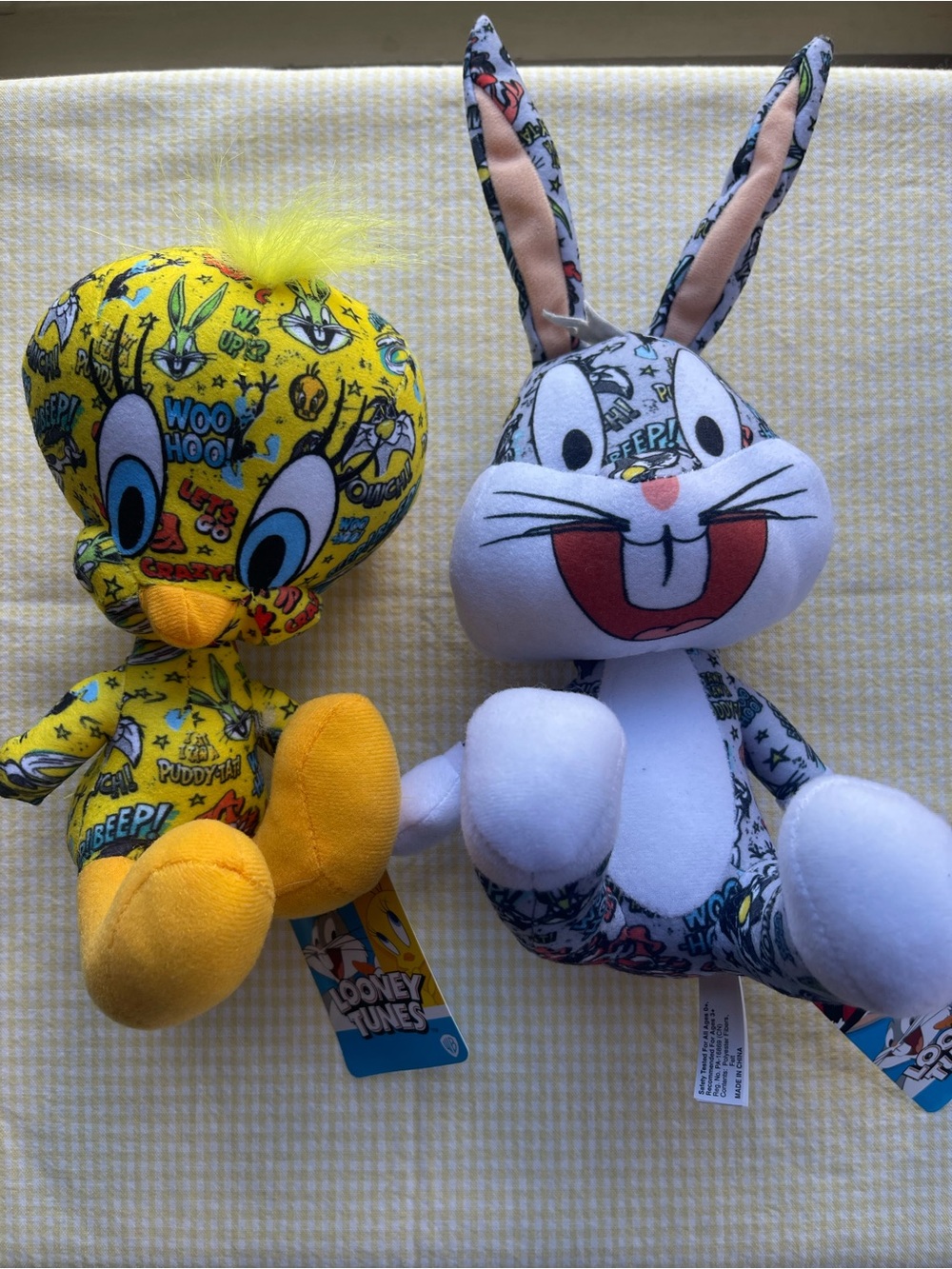 Warner Bros. Tweety & Bugs Bunny Sticker Bomb Edition Plushie